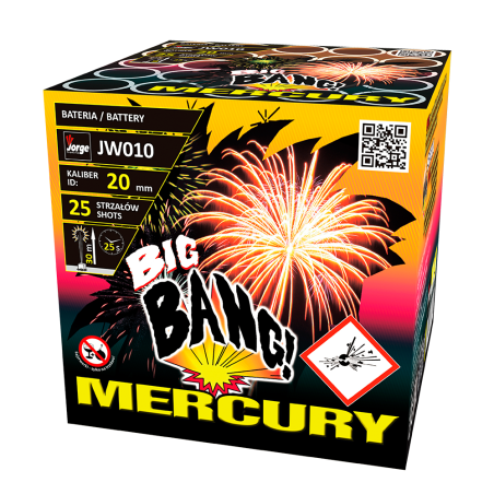 JW010 Wyrzutnia Fajerwerków MERCURY - 25 Strzałów 20mm