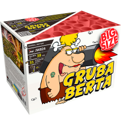 JW824 Wyrzutnia Fajerwerków GRUBA BERTA - 31 Strzałów 38mm