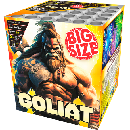 JW833 Wyrzutnia Fajerwerków GOLIAT - 25 Strzałów 47mm