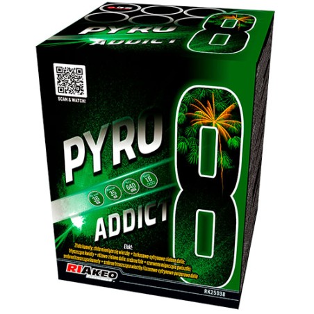 RK25038 Wyrzutnia Fajerwerków PYRO ADDICT 8 - 16 Strzałów 36mm