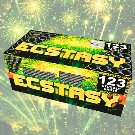 CB100 Wyrzutnia Fajerwerków ECSTASY - 123 Strzały 20mm