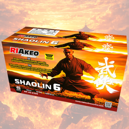 HF-45-2309 Wyrzutnia Fajerwerków SHAOLIN 6 - 45 Strzałów 30mm