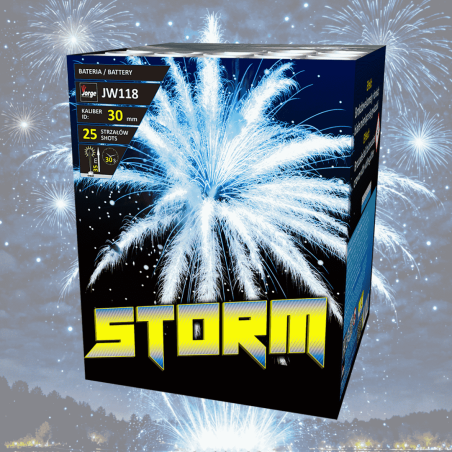 JW118 Wyrzutnia Fajerwerków STORM - 25 Strzałów 30mm