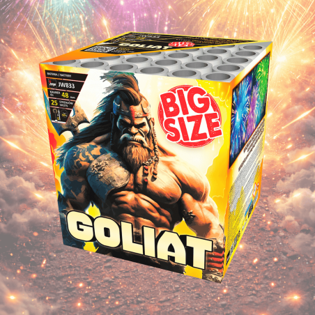 JW833 Wyrzutnia Fajerwerków GOLIAT - 25 Strzałów 47mm