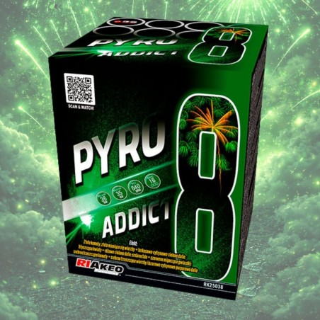 RK25038 Wyrzutnia Fajerwerków PYRO ADDICT 8 - 16 Strzałów 36mm