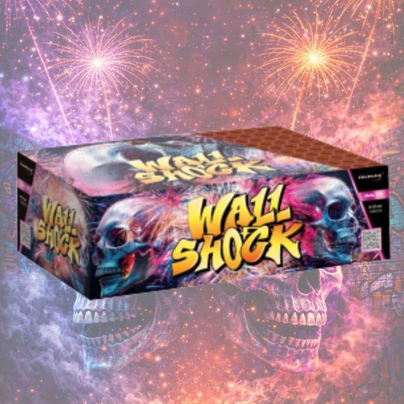 TXB296 Wyrzutnia Fajerwerków WALL SHOCK - 200 strzałów 20mm