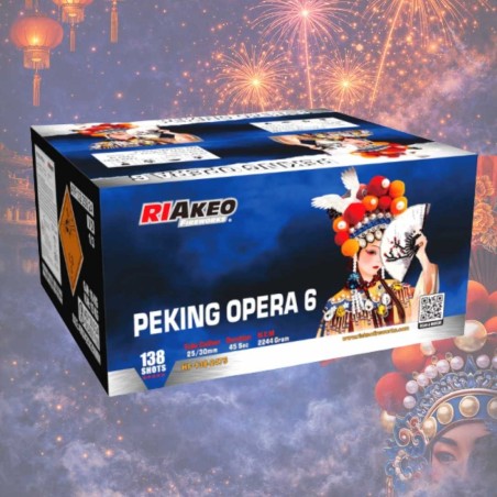 HF-138-2475 Wyrzutnia Fajerwerków PEKING OPERA 6 - 138 Strzałów 25-30mm