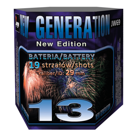 JW69 Wyrzutnia Fajerwerków New Generation 13 - 19 strzałów 29 mm