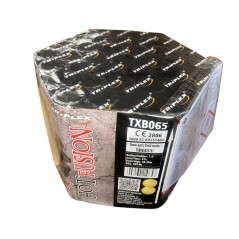 Wyrzutnia Fajerwerków Hot Fusion TXB065 - 37 Strzałów, 30mm, 47 Sekund