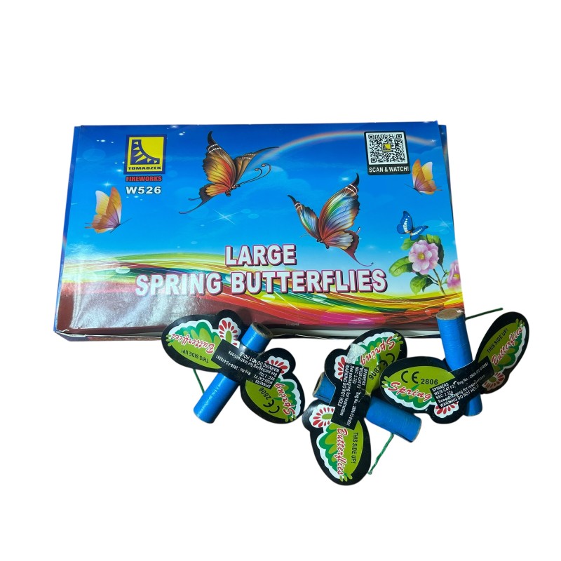 W526 TM Fajerwerki Motyle LARGE SPRING BUTTERFLIES - 12 sztuk