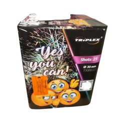 Wyrzutnia Fajerwerków 30mm 25 Strzałów Triplex - YES YOU CAN! TXB812