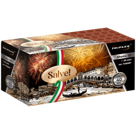 TXB587 Wyrzutnia Fajerwerków Salve! - 35 strzałów 25mm