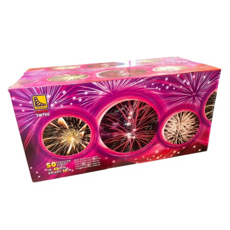 TW700 Wyrzutnia Fajerwerków Tomaszek - 50 strzałów 48mm