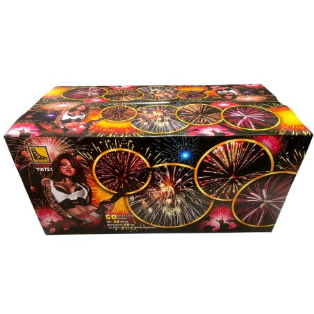 TW721 Wyrzutnia Fajerwerków Tomaszek - 50 strzałów 48mm