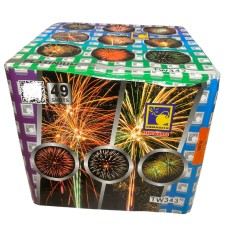 TW343 Wyrzutnia Fajerwerków PLATINIUM SERIES - 49 strzałów 30mm