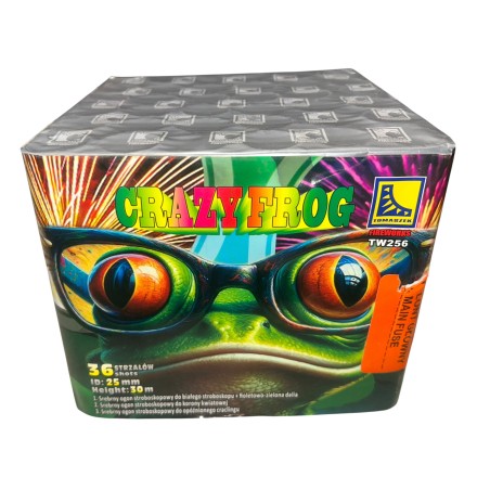 TW256 Wyrzutnia Fajerwerków CRAZY FROG - 36 strzałów 25mm
