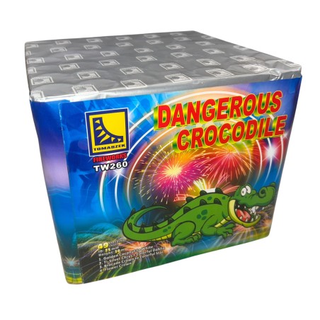 TW260 Wyrzutnia Fajerwerków DANGEROUS CROCODILE - 49 strzałów 25mm