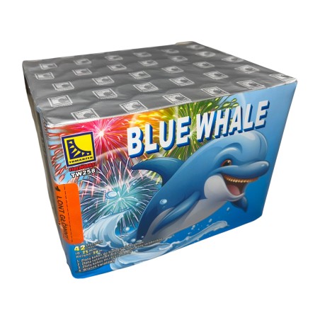 TW258 Wyrzutnia Fajerwerków BLUE WHALE - 42 strzały 25mm