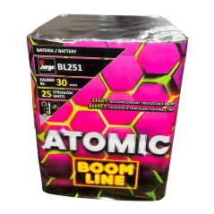 Wyrzutnia Fajerwerków BL251 Atomic Jorge - 25 Strzałów, Kaliber 30 mm