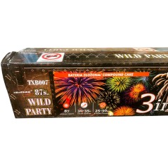 Wyrzutnia Fajerwerków Triplex TXB007 Wild Party - 87 Strzałów Mix Kalibrów
