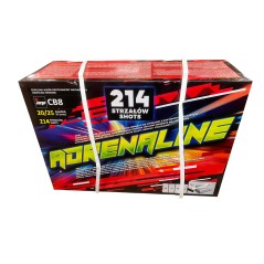 Duża Wyrzutnia Fajerwerków CB8 ADRENALINE – 214 Strzałów