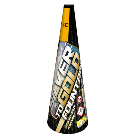 JF53 Fajerwerki Wulkan Silver To Gold Fountain 90 sekund 5 metrów