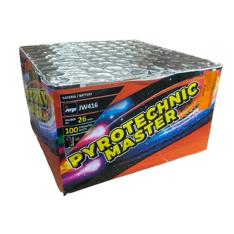 JW416 Wyrzutnia Fajerwerków Pyrotechnic Master - 100 strzałów 26 mm
