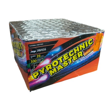 Wyrzutnia Fajerwerków Jorge 100 Strzałów -  JW416 Pyrotechnic Master 26mm