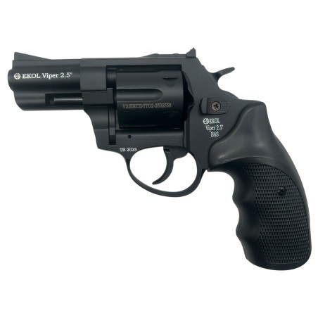 Rewolwer Hukowy 6mm BAS Voltran EKOL Viper 2.5'' MAT BLACK kal .22 Long Blanc