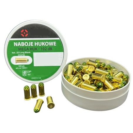 Naboje hukowe MEGA HUK kal.5,6/16 do Stalkera M906 - 200 sztuk (2 opakowania nabojów)