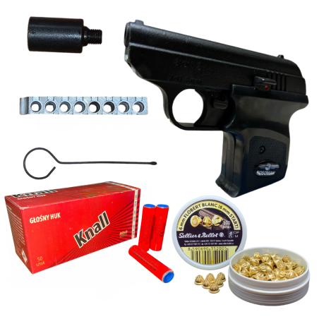 Pistolet hukowy Start 2 Rosomak 6 mm short BEZ ZEZWOLENIA + amunicja + race