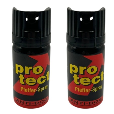Gaz pieprzowy KKS ProTect Anti-Dog 40 ml CONE – 1 mln SHU na psy - 2 sztuki