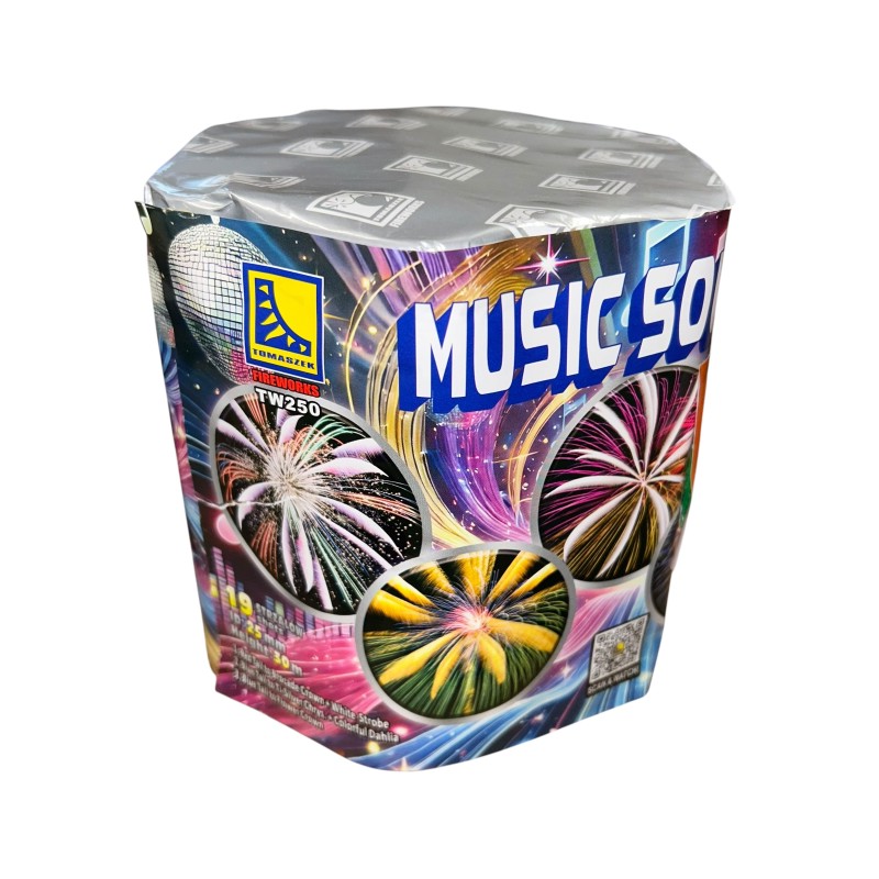 TW250 Wyrzutnia Fajerwerków MUSIC SOUL - 19 strzałów 25mm