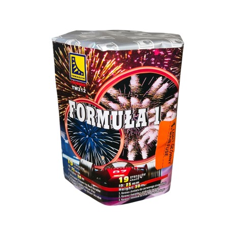 TW212 Wyrzutnia Fajerwerków FORMUŁA 1 - 19 strzałów 25mm