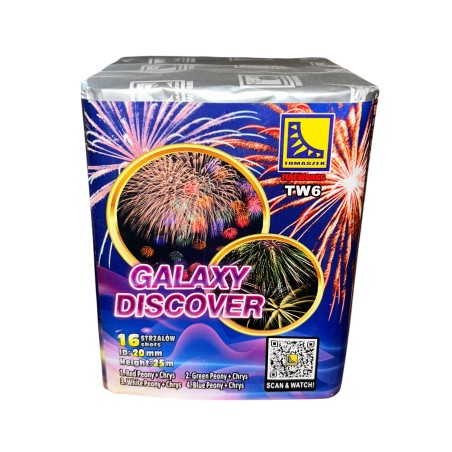 TW6 Wyrzutnia Fajerwerków GALAXY DISCOVER - 16 strzałów 20mm