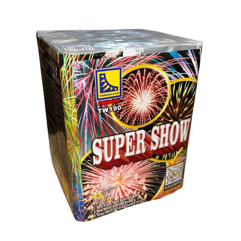 TW190 Wyrzutnia Fajerwerków SUPER SHOW - 25 strzałów 25mm