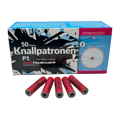 Race pistoletowe Hukowe KNALLPATRONEN ZINK 50 sztuk Race 15mm