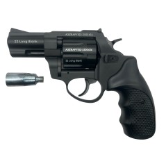 Rewolwer hukowy ZORAKI 6mm CZARNY + 100 naboi MEGA HUK + 50 rac pistoletowych KNALLPATRONEN ZINK