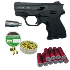 Pistolet Hukowy STALKER M906 + Naboje Hukowe Mega HUK 100 sztuk + 10 Rac Pistoletowych KNALLPATRONEN ZINK