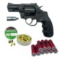 Rewolwer hukowy ZORAKI 6mm CZARNY + 100 naboi MEGA HUK + 10 rac pistoletowych KNALLPATRONEN ZINK