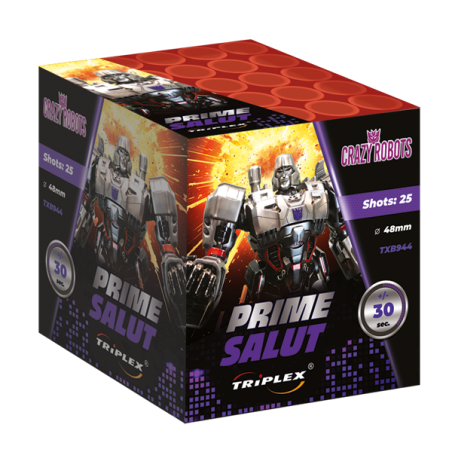 TXB944 Wyrzutnia Fajerwerków HUKOWA PRIME SALUT - 25 strzałów 48mm