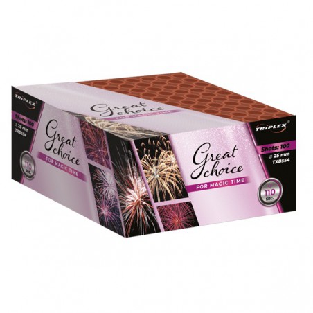 TXB554 Wyrzutnia Fajerwerków Great Choice For Magic Time - 100 strzałów 25mm