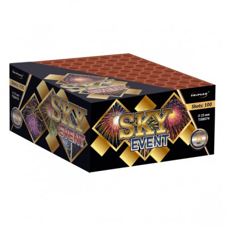 TXB574 Wyrzutnia Fajerwerków Sky Event - 100 strzałów 25mm