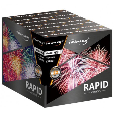 TXB621 Wyrzutnia Fajerwerków Rapid - 49 strzałów 30mm