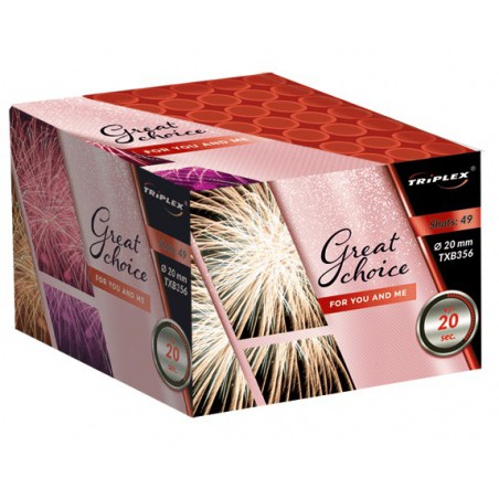 TXB356 Wyrzutnia Fajerwerków Great Choice For You And Me - 49 strzałów 20mm