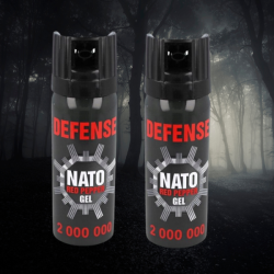 Gaz Pieprzowy W ŻELU DO SAMOOBRONY NATO black 50 ML - 2 SZTUKI