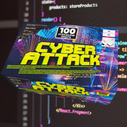 CB10 Wyrzutnia Fajerwerków Cyber Attack - 100 strzałów 30 mm