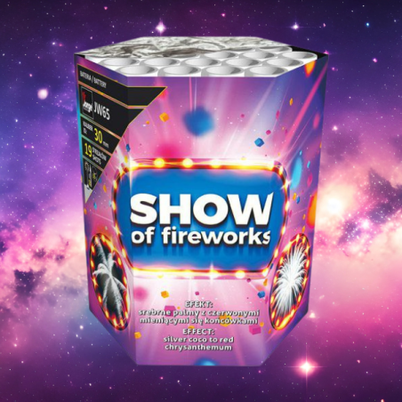 Wyrzutnia Fajerwerków JW65 - Show of Fireworks, 19 Strzałów, 30 mm