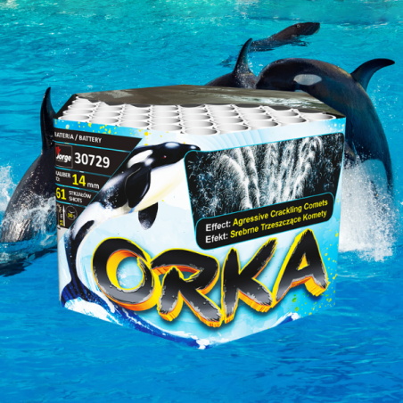 Wyrzutnia Fajerwerków Orka 30729 - 61 strzałów 14 mm | Jorge Fireworks