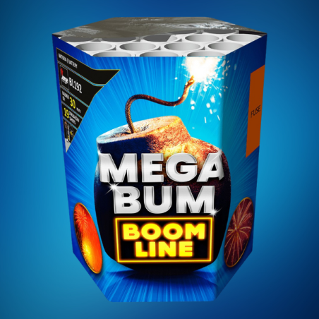 Wyrzutnia Fajerwerków Mega Bum BL192 - 19 Strzałów 30 mm